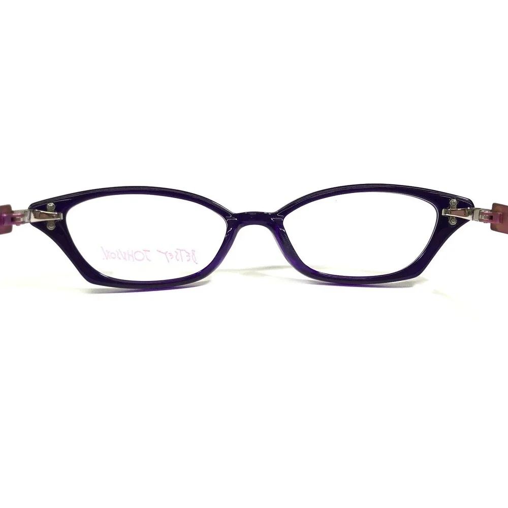 Betsey Johnson Eyeglasses Frames OMBRE WEB BJ0114 07 Purple Cat Eye 51-17-135